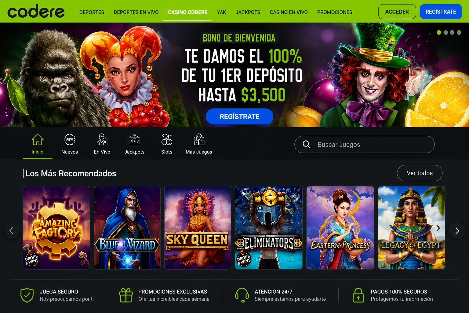 Codere Casino mejores casinos: La aplicación móvil óptima en México